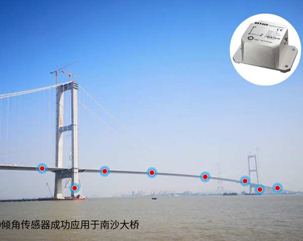 我司SST460倾角传感器成功用于南沙大桥健康安全监测